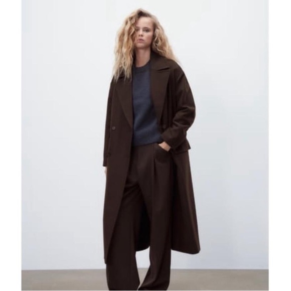 Zara Jackets & Coats Zara Wool Blend Coat Poshmark